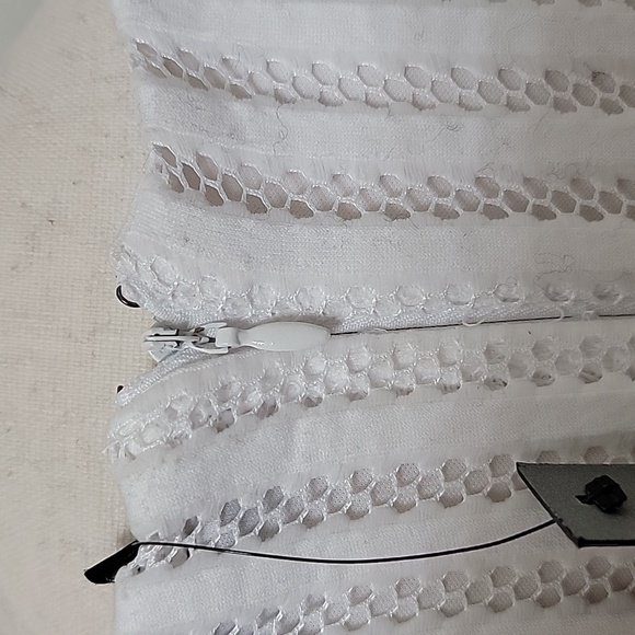 Apt. 9 Size 10 White Sleeveless V-Neck Fit & Flare Mesh/Lace Dress, NEW with Tag - Picture 6 of 16